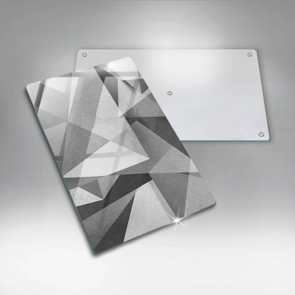 Osłona ściany przy kuchence gazowej Betonowa ostra abstrakcja