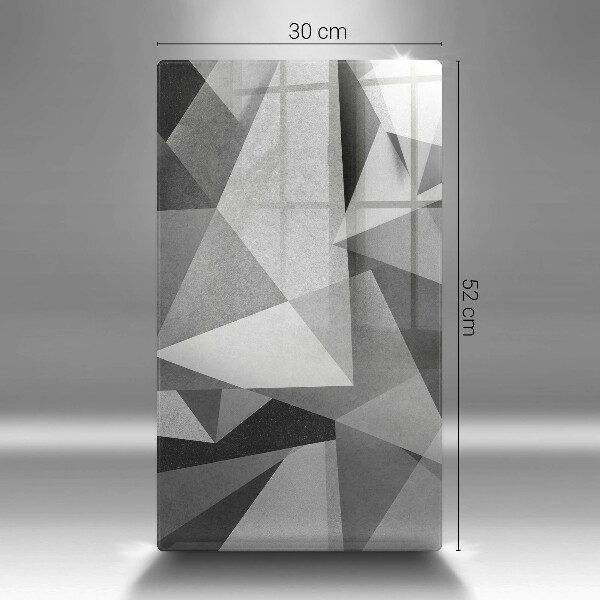 Osłona ściany przy kuchence gazowej Betonowa ostra abstrakcja