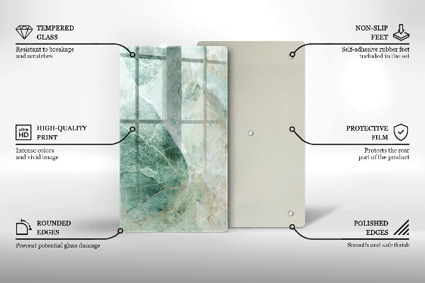 Osłona ściany przy kuchence gazowej Struktura kamień