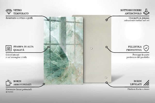 Osłona ściany przy kuchence gazowej Struktura kamień