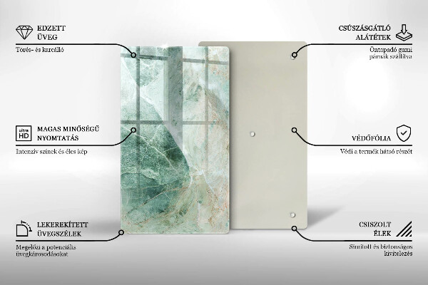 Osłona ściany przy kuchence gazowej Struktura kamień
