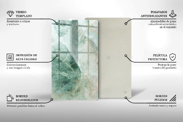 Osłona ściany przy kuchence gazowej Struktura kamień