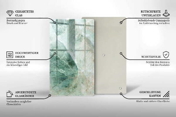 Osłona ściany przy kuchence gazowej Struktura kamień