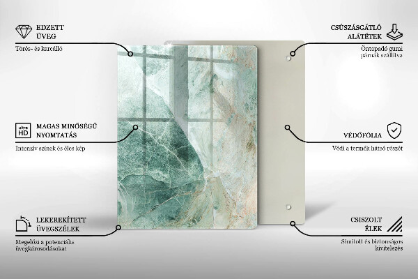 Osłona ściany przy kuchence gazowej Struktura kamień