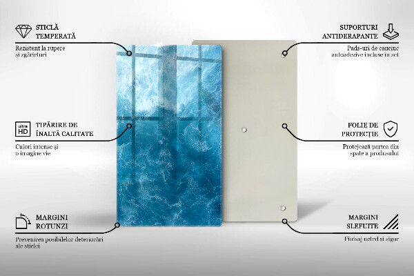 Osłona ściany przy kuchence gazowej Błękitna woda