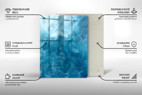 Osłona ściany przy kuchence gazowej Błękitna woda