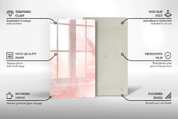 Osłona ściany przy kuchence gazowej Tło pastelowe róże