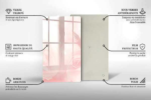 Osłona ściany przy kuchence gazowej Tło pastelowe róże