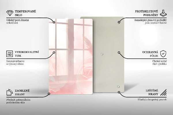 Osłona ściany przy kuchence gazowej Tło pastelowe róże