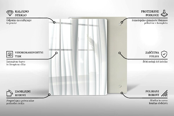 Osłona ściany przy kuchence gazowej Nowoczesna struktura