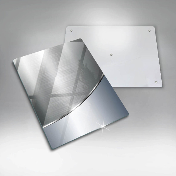 Osłona ściany przy kuchence gazowej Wzór metalowa abstrakcja