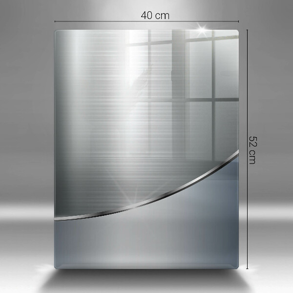 Osłona ściany przy kuchence gazowej Wzór metalowa abstrakcja