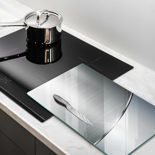 Osłona ściany przy kuchence gazowej Wzór metalowa abstrakcja