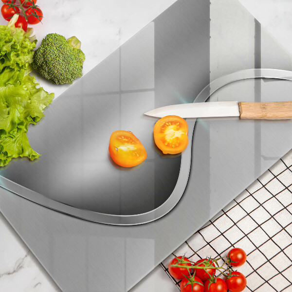 Osłona ściany przy kuchence gazowej Abstrakcja srebrny metal