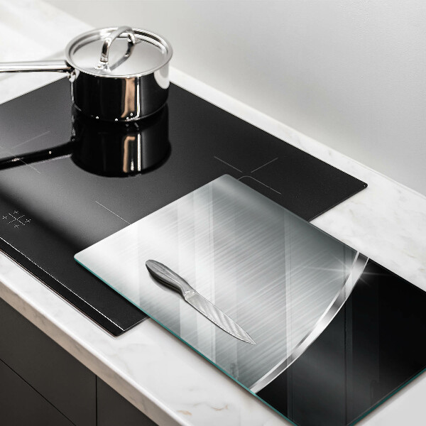 Osłona ściany przy kuchence gazowej Abstrakcja z metalem