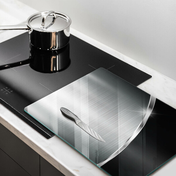 Osłona ściany przy kuchence gazowej Abstrakcja z metalem