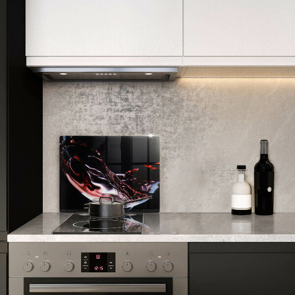 Osłona ściany przy kuchence gazowej Kieliszek czerwonego wina