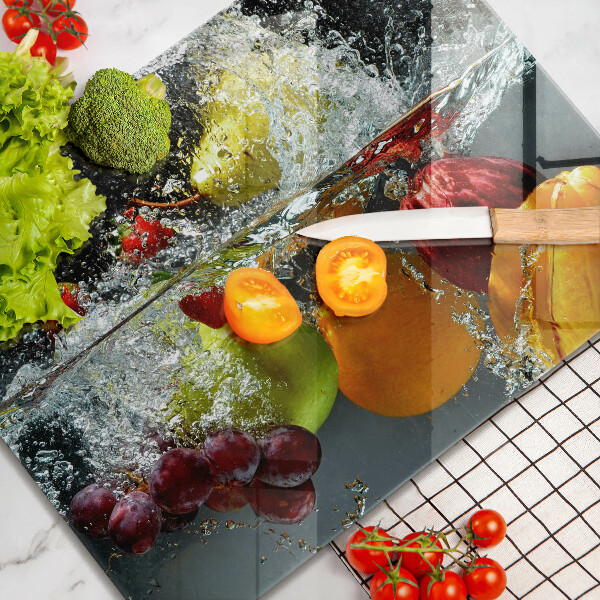 Osłona ściany przy kuchence gazowej Soczyste owoce w wodzie