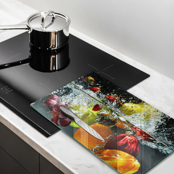 Osłona ściany przy kuchence gazowej Soczyste owoce w wodzie