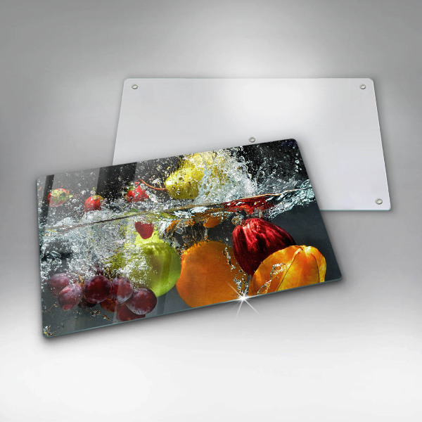 Osłona ściany przy kuchence gazowej Soczyste owoce w wodzie