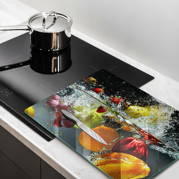 Osłona ściany przy kuchence gazowej Soczyste owoce w wodzie