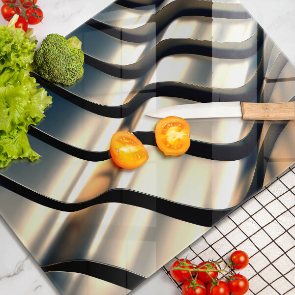 Osłona ściany przy kuchence gazowej Metalowe kształty 3D