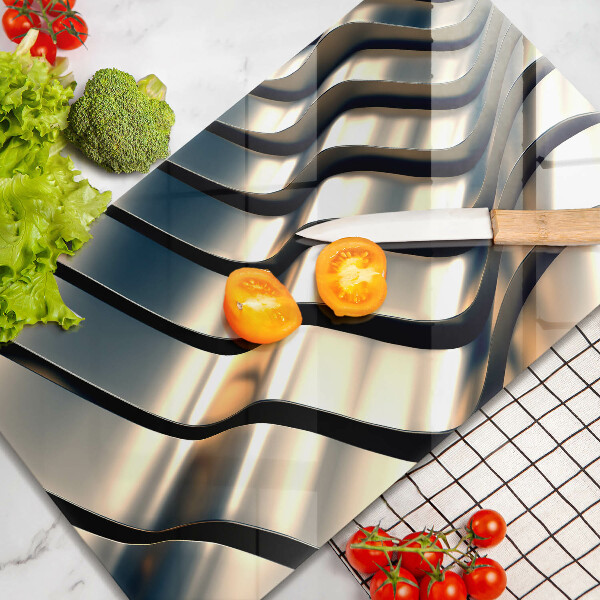 Osłona ściany przy kuchence gazowej Metalowe kształty 3D