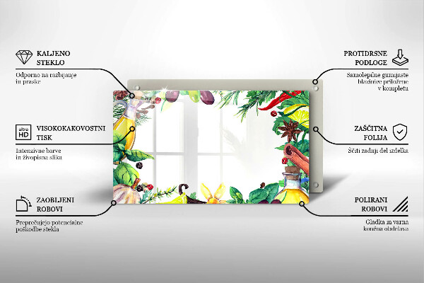 Osłona płyty indukcyjnej Malowane jedzenie