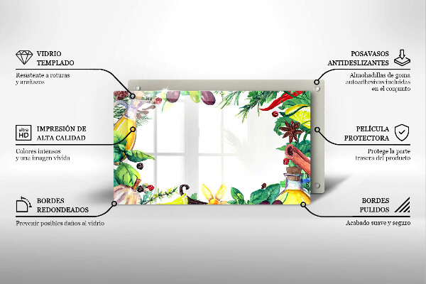 Osłona płyty indukcyjnej Malowane jedzenie