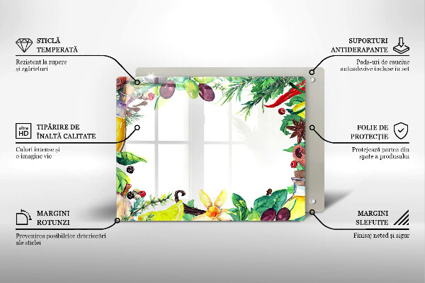 Osłona płyty indukcyjnej Malowane jedzenie