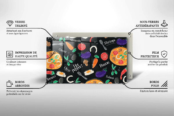 Osłona ściany przy kuchence gazowej Ilustracja jedzenie