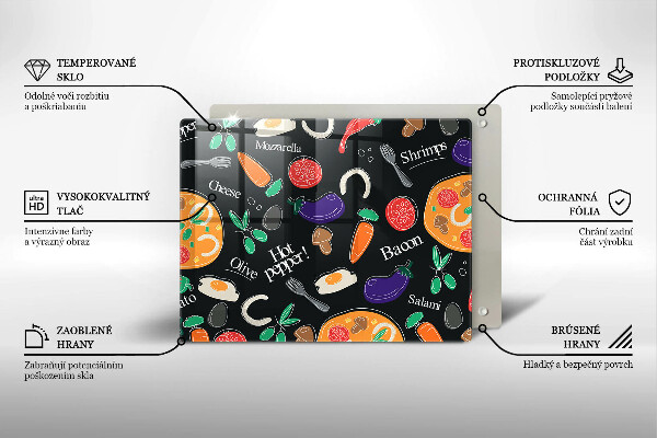 Osłona ściany przy kuchence gazowej Ilustracja jedzenie