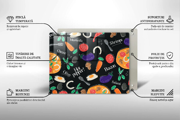 Osłona ściany przy kuchence gazowej Ilustracja jedzenie