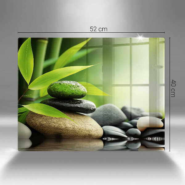 Osłona płyty indukcyjnej Zen bambus kamienie