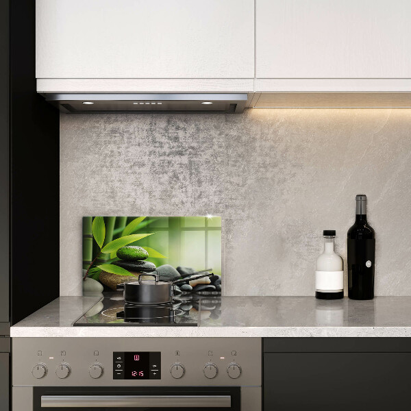 Osłona płyty indukcyjnej Zen bambus kamienie