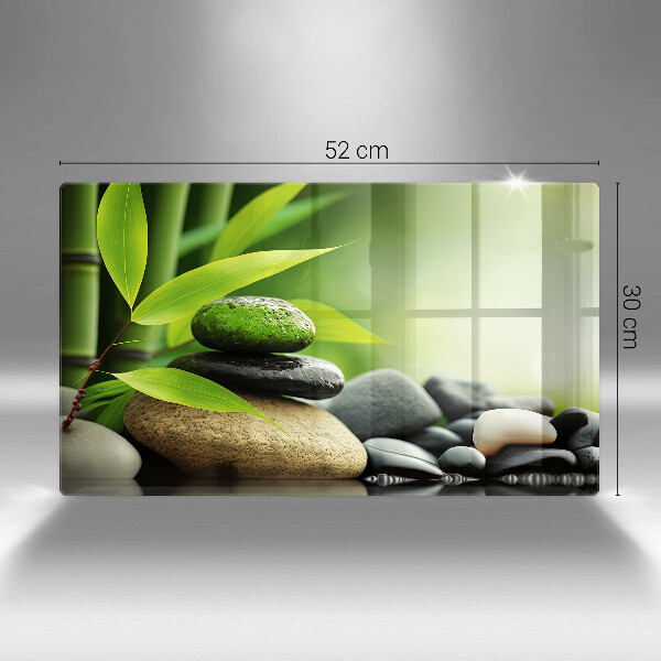 Osłona płyty indukcyjnej Zen bambus kamienie