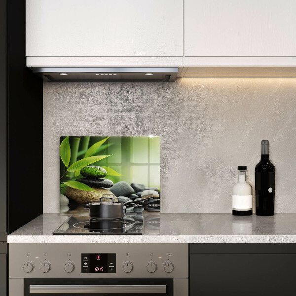 Osłona płyty indukcyjnej Zen bambus kamienie