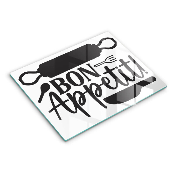 Osłona płyty indukcyjnej Napis Bon Appetit