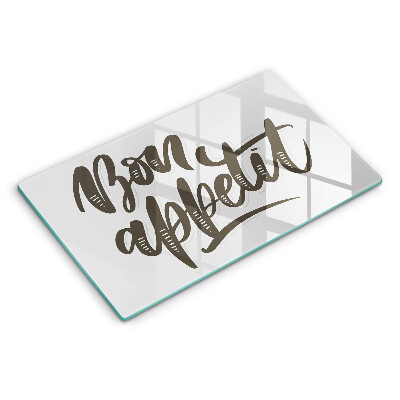 Osłona płyty indukcyjnej Napis Bon Appetit