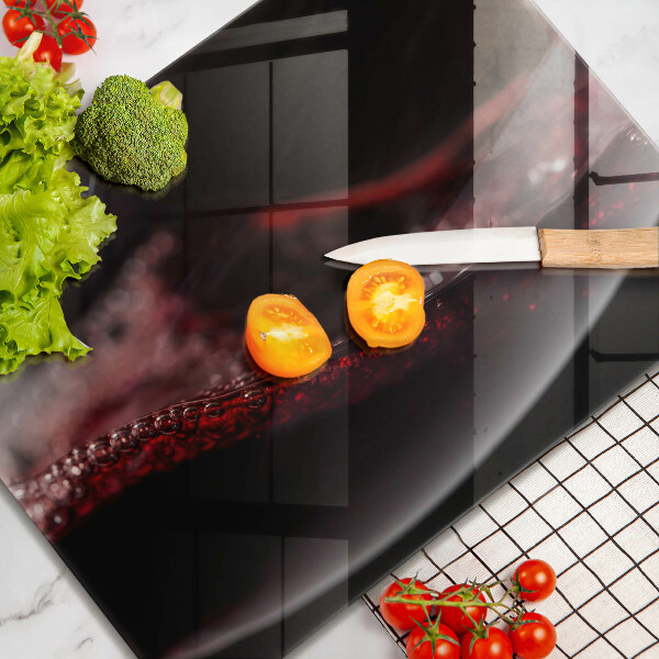 Osłona płyty indukcyjnej Czerwone wino kieliszek