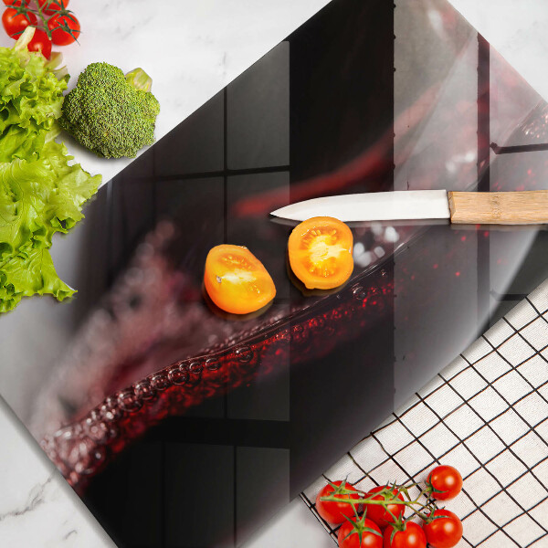 Osłona płyty indukcyjnej Czerwone wino kieliszek