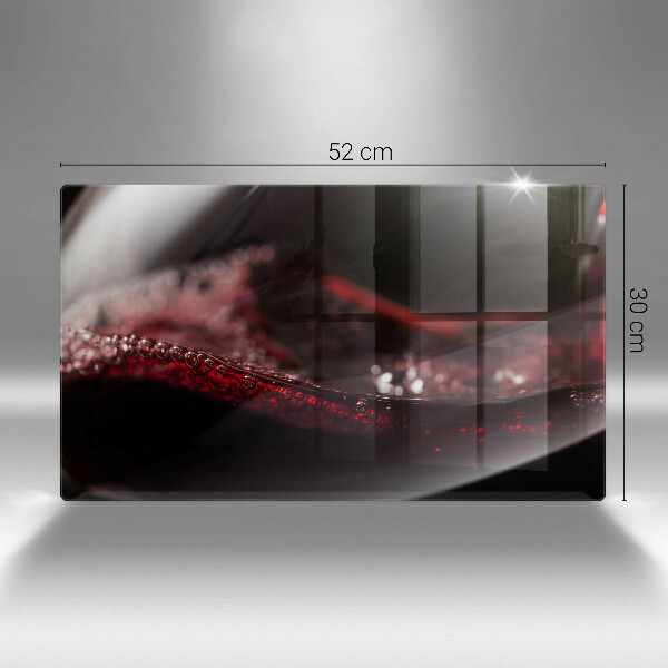 Osłona płyty indukcyjnej Czerwone wino kieliszek