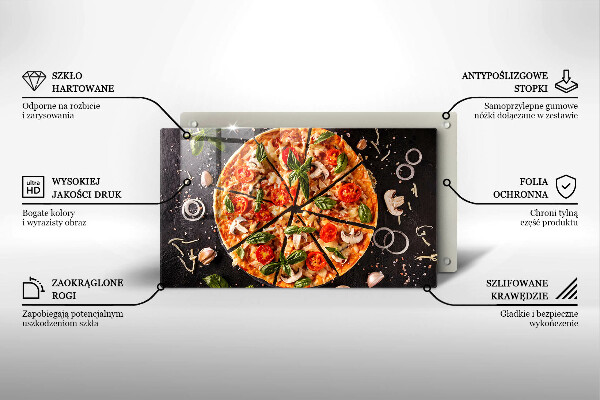 Osłona płyty indukcyjnej Pizza z pieczarkami