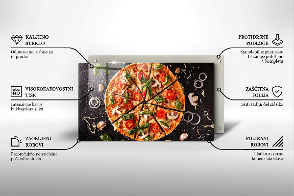 Osłona płyty indukcyjnej Pizza z pieczarkami