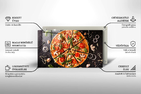 Osłona płyty indukcyjnej Pizza z pieczarkami