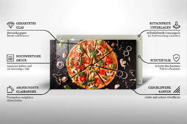 Osłona płyty indukcyjnej Pizza z pieczarkami