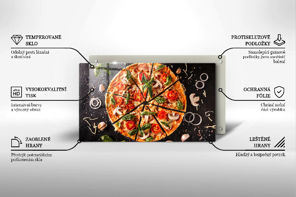 Osłona płyty indukcyjnej Pizza z pieczarkami