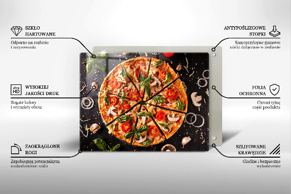 Osłona płyty indukcyjnej Pizza z pieczarkami