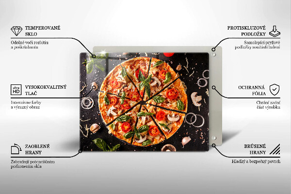 Osłona płyty indukcyjnej Pizza z pieczarkami