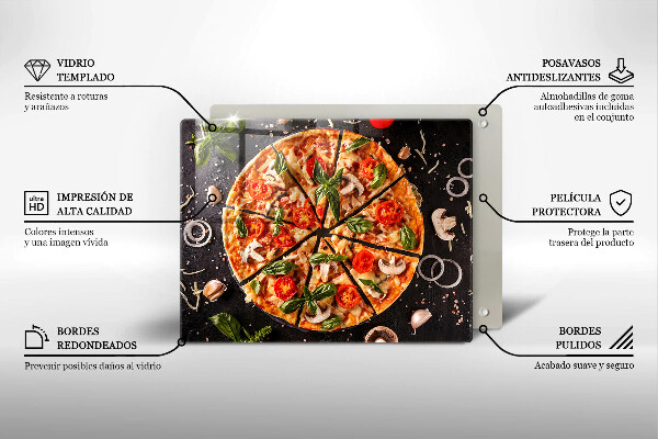 Osłona płyty indukcyjnej Pizza z pieczarkami